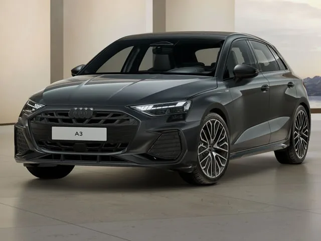 Audi A3 Sportb. Performance Black 2.0 S-tron 2025 – Diagonal Frontal · Foto: Audi