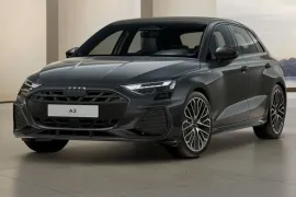 Audi A3 Sportb. Performance Black 2.0 S-tron 2025 – Diagonal Frontal · Foto: Audi