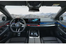 BMW i5 M60 (Elétrico) 2024 – Interior · Foto: BMW Group