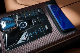 BYD Han EV 2025 – Câmbio · Foto: BYD