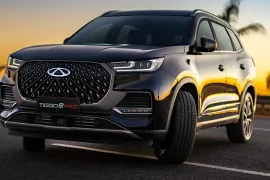Chery Tiggo 8 PRO 1.6 TGDi Aut 2025 – Diagonal Frontal · Foto: CAOA Chery