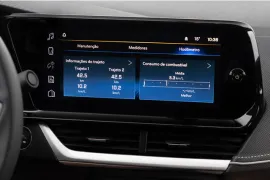 Chevrolet Montana Premier 1.2 2026 – Detalhe Interno · Foto: Chevrolet
