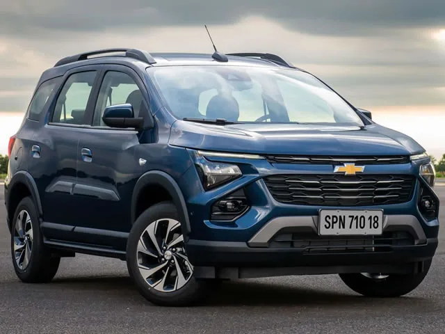 Chevrolet Spin Premier 1.8 AT 2026 – Diagonal Frontal · Foto: Chevrolet