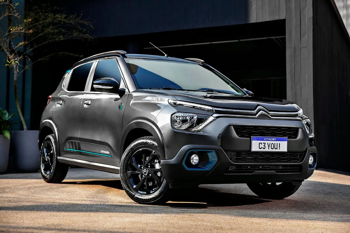 Citroën C3 YOU! 1.0 Flex Turbo 200 Aut 2027 – Diagonal Frontal · Foto: Citroën