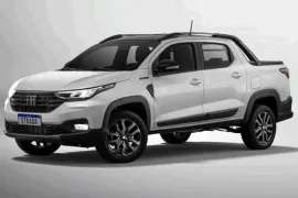 Fiat Strada Volc.TRIBUTO 125 1.3 Flex CD Aut 2025 – Diagonal Frontal · Foto: Fiat