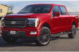 Ford F-150 Lariat Black 4x4 5.0 V8 2025 – Diagonal Frontal · Foto: Ford