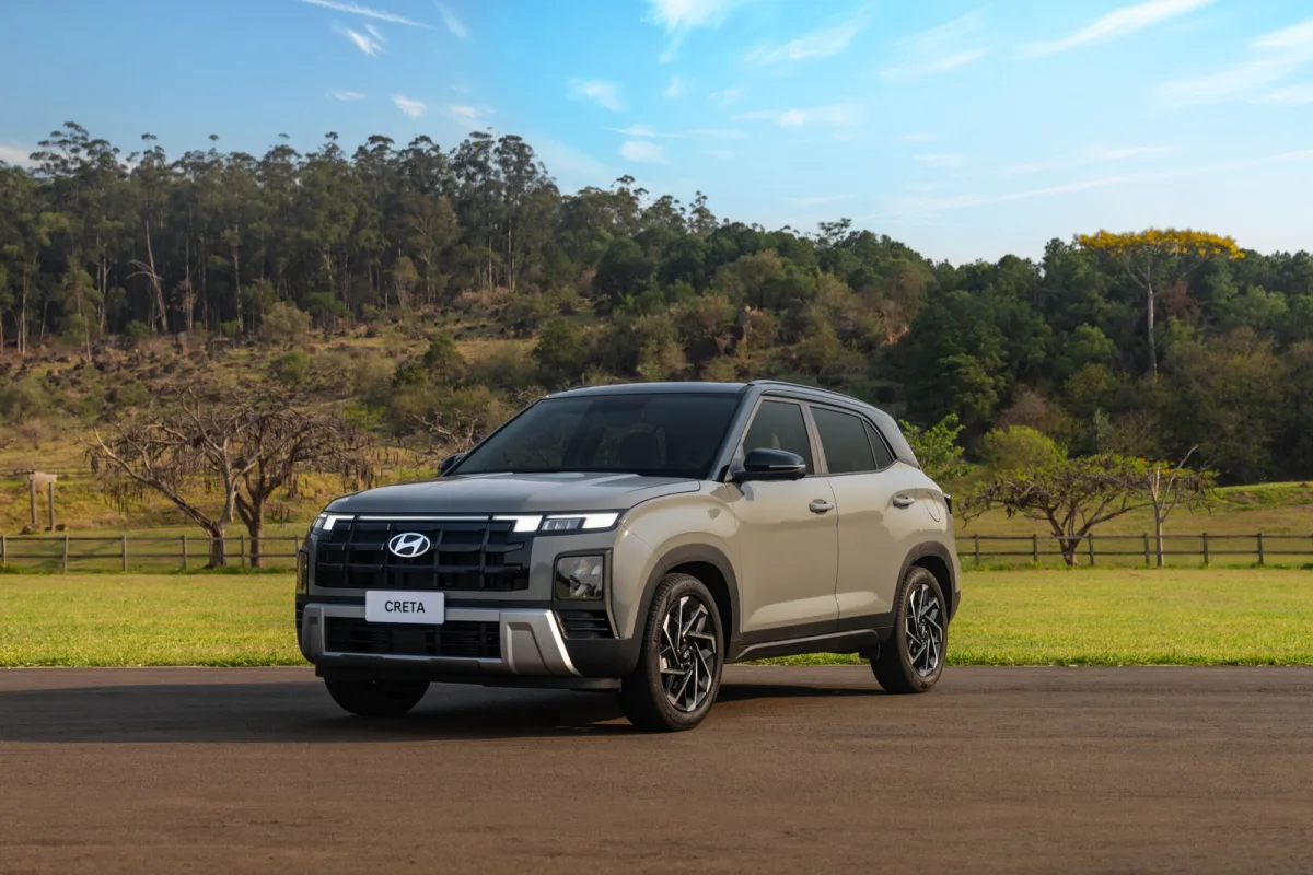 Hyundai Creta Ultimate 1.6 TB 16V Flex Aut 2027 – Diagonal Frontal · Foto: Hyundai
