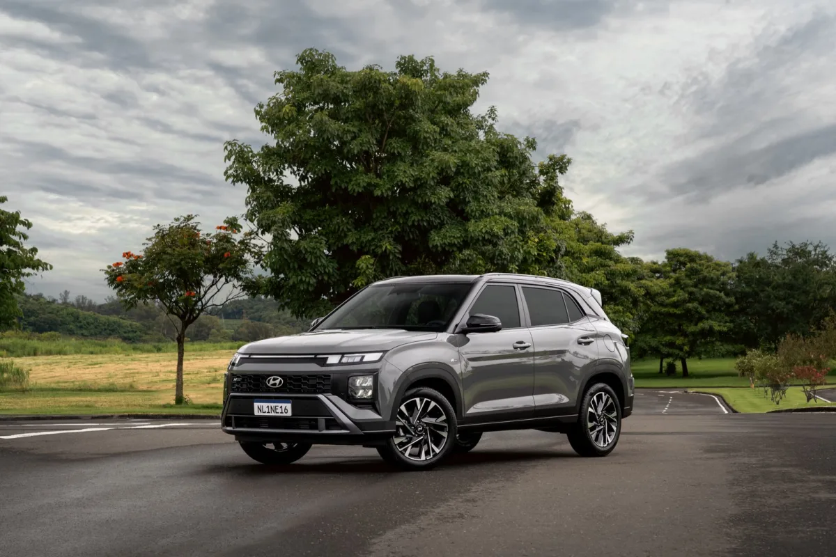 Hyundai Creta N Line 1.6 TB 12V Flex Aut 2027 – Diagonal Frontal · Foto: Hyundai