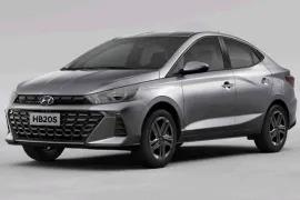Hyundai HB20S Com. Plus Tech 1.0 TB Flex 12V Aut 2025 – Diagonal Frontal · Foto: Hyundai