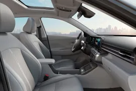 Hyundai KONA Signature GDI 1.6 16V Aut (Hibrido) 2026 – Bancos da Frente · Foto: Hyundai