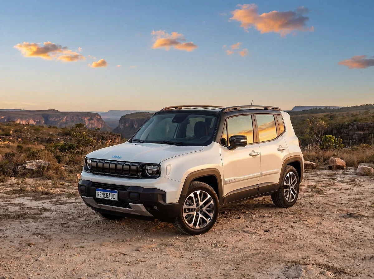 Jeep Renegade SAHARA T270 1.3 Turbo 4x2 Aut 2027 – Diagonal Frontal · Foto: Jeep/Stellantis