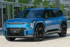 Kia EV9 GTL (Elétrico) 2026 – Diagonal Frontal · Foto: Kia