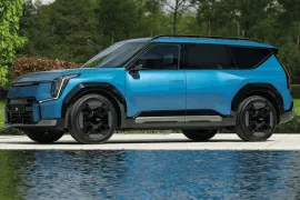 Kia EV9 GTL (Elétrico) 2026 – Lateral · Foto: Kia