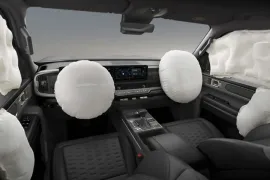 Kia Tasman CD GL 2.2 TB 16V 4X4 Aut 2027 – Detalhe Interno · Foto: Kia