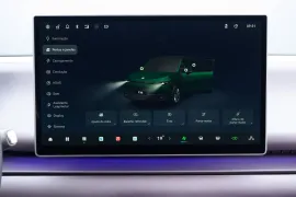 Leapmotor C10 (Elétrico) 2027 – Detalhe Interno · Foto: Leapmotor / Stellantis
