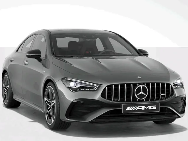 Mercedes-Benz CLA-35 AMG 4MATIC 2.0 TB Aut. (Híbrido) 2024 – Diagonal Frontal · Foto: Mercedes-Benz