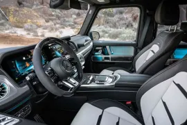 Mercedes-Benz G-63 AMG 4M 4.0 V8 Bi-TB Aut. (Híb.) 2025 – Bancos da Frente · Foto: Mercedes-Benz