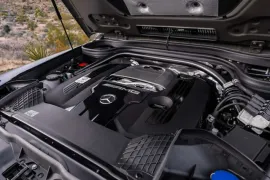 Mercedes-Benz G-63 AMG 4M 4.0 V8 Bi-TB Aut. (Híb.) 2025 – Motor · Foto: Mercedes-Benz