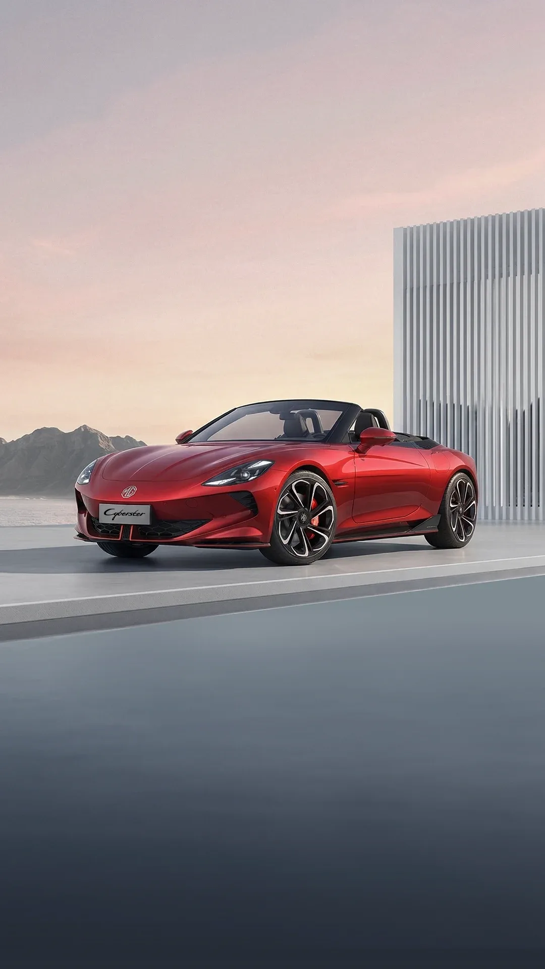 MG Cyberster AWD 2027 – Diagonal Frontal · Foto: MG Motor