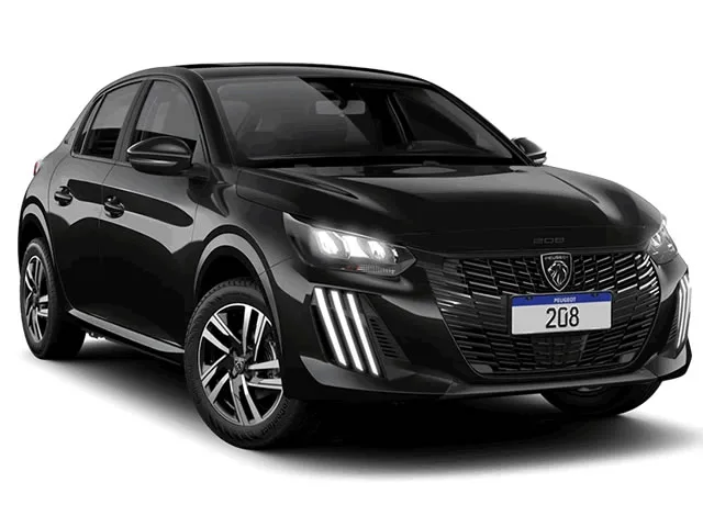 Peugeot 208 Allure 1.0 Turbo 2025 – Diagonal Frontal · Foto: Peugeot