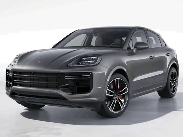 Porsche Cayenne Coupe Turbo E-Hybrid 4.0 V8 2025 – Diagonal Frontal · Foto: Porsche