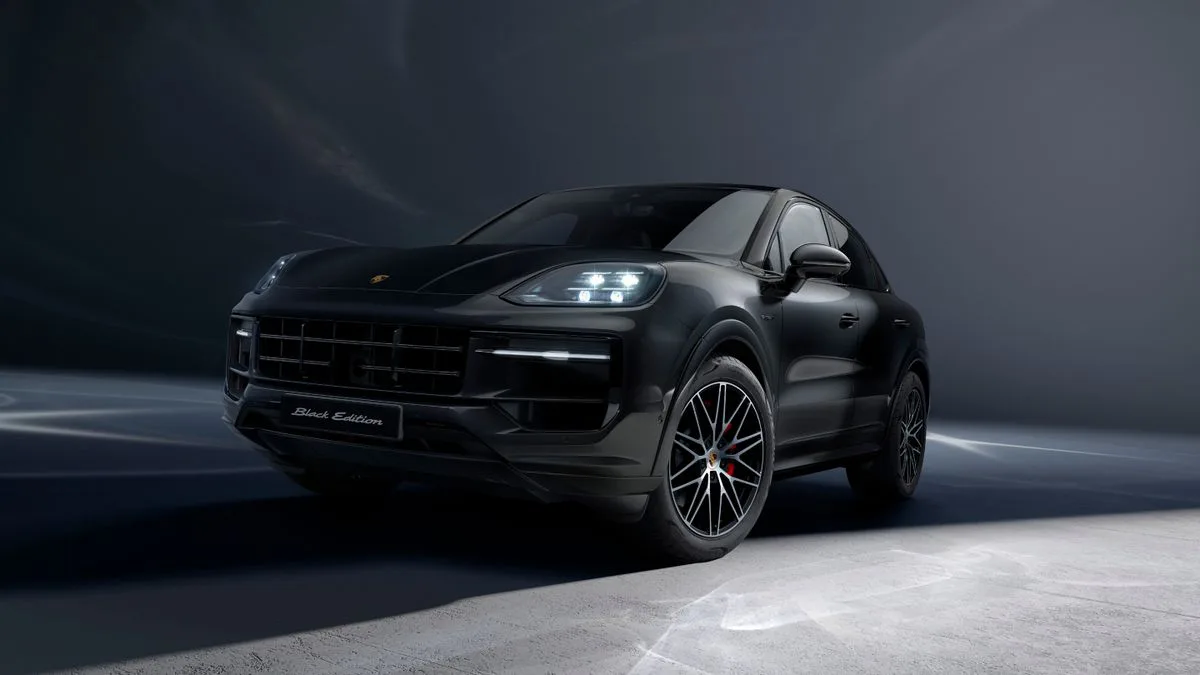 Porsche Cayenne S Black Edition 3.0 V6 2026 – Diagonal Frontal · Foto: Porsche