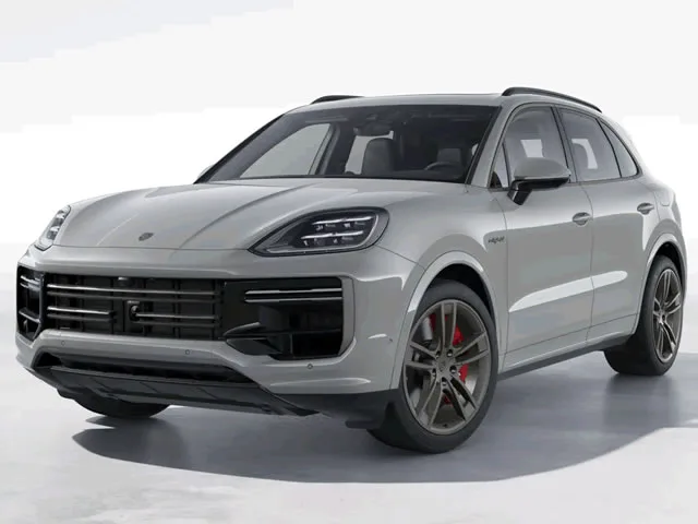 Porsche Cayenne Turbo E-Hybrid 4.0 V8 2026 – Diagonal Frontal · Foto: Porsche