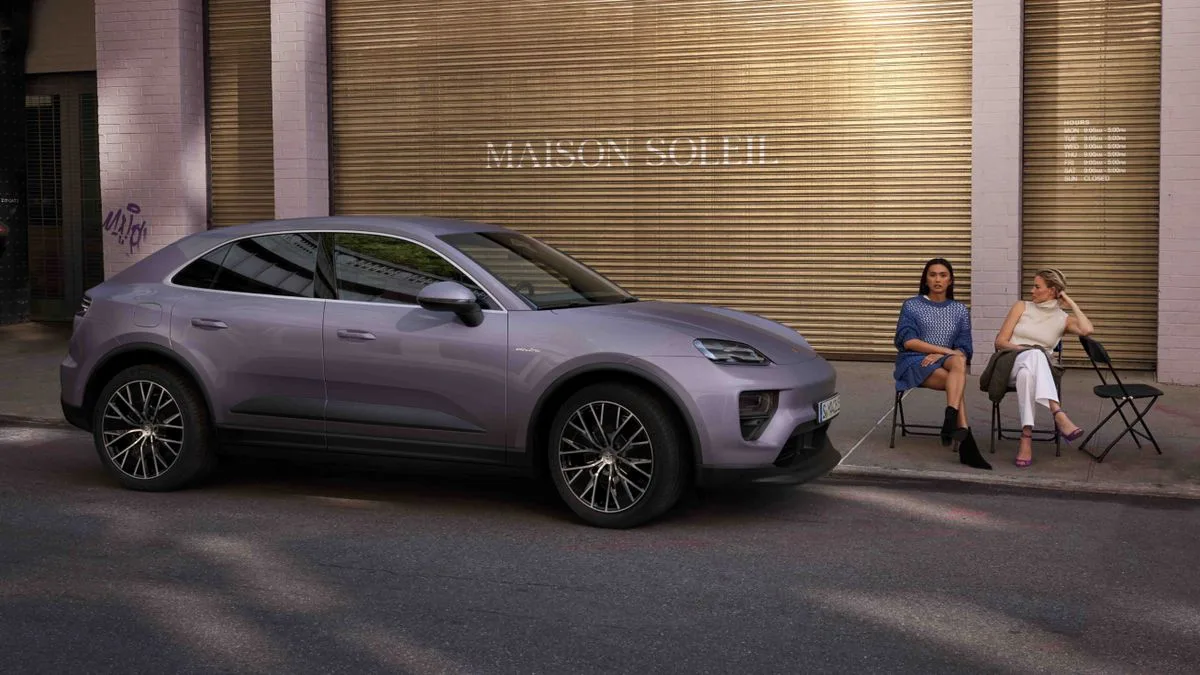 Porsche Macan 4 (Elétrico) 2027 – Diagonal Frontal · Foto: Porsche