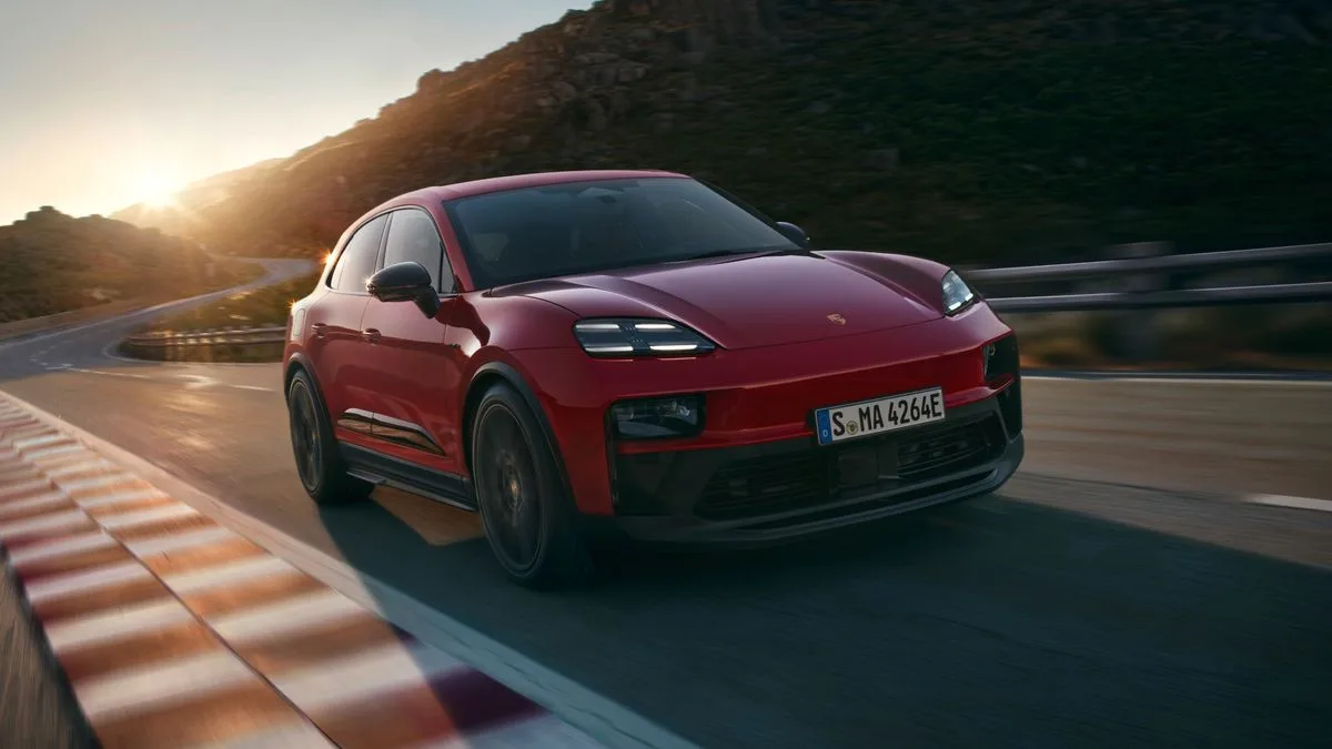 Porsche Macan GTS 2027 – Diagonal Frontal · Foto: Porsche