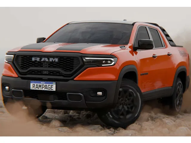 RAM RAMPAGE REBEL IGNIT. 2.0 TB CD 4X4 Aut 2024 – Diagonal Frontal · Foto: Ram