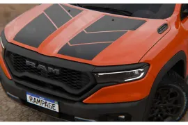 RAM RAMPAGE REBEL IGNIT. 2.0 TB CD 4X4 Aut 2024 – Detalhe Externo · Foto: Ram