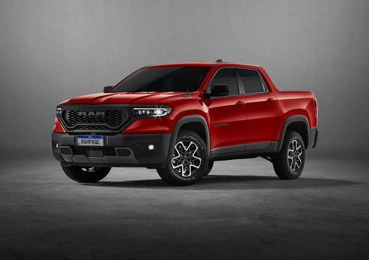 RAM RAMPAGE REBEL 2.2 TB CD 4X4 Diesel Aut 2025 – Diagonal Frontal · Foto: Ram/Stellantis