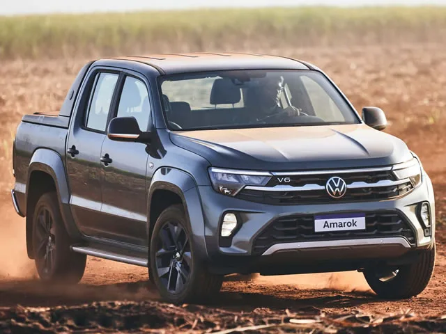 Volkswagen Amarok Extreme 3.0 V6 4x4 AT CD 2026 – Diagonal Frontal · Foto: Volkswagen