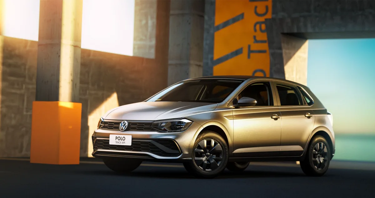 Volkswagen Polo Track 1.0 2026 – Diagonal Frontal · Foto: Volkswagen