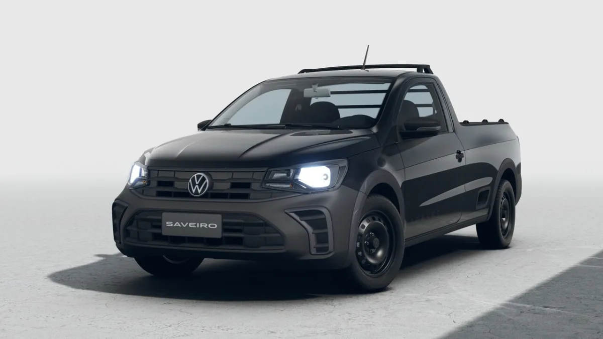 Volkswagen Saveiro Robust 1.6 16V CS 2027 – Diagonal Frontal · Foto: Volkswagen
