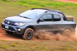 Volkswagen Saveiro Extreme 1.6 16V CD 2026 – Em Movimento · Foto: Volkswagen