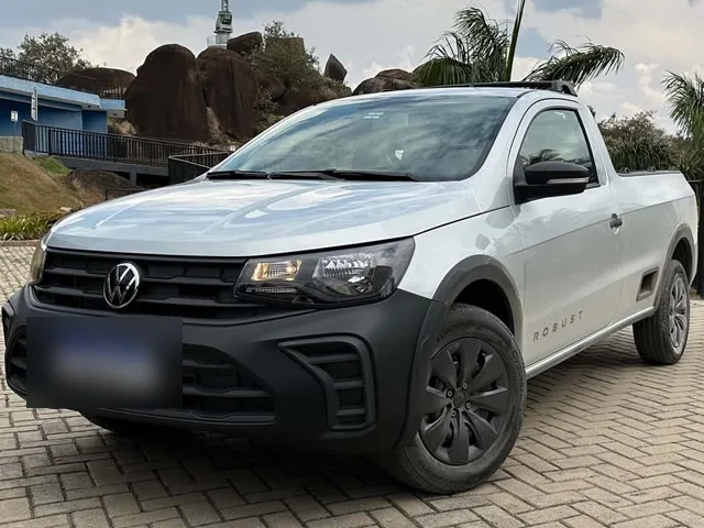 Volkswagen Saveiro Robust 1.6 16V CS 2026 – Diagonal Frontal · Foto: Divulgação