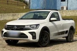 Volkswagen Saveiro Trendline 1.6 16V CS 2026 – Diagonal Frontal · Foto: Divulgação