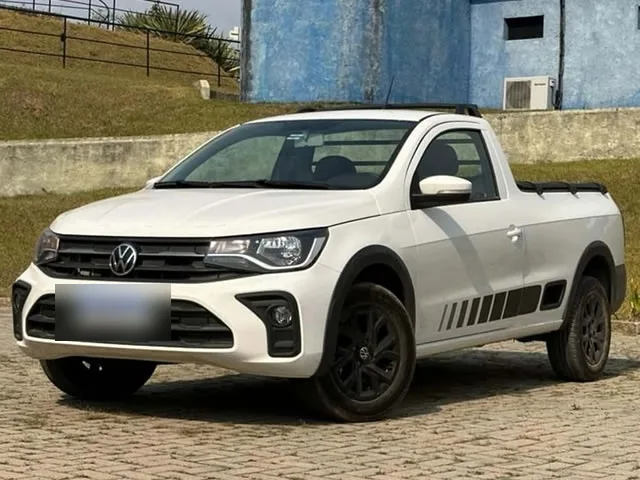 Volkswagen Saveiro Trendline 1.6 16V CS 2026 – Diagonal Frontal · Foto: Divulgação