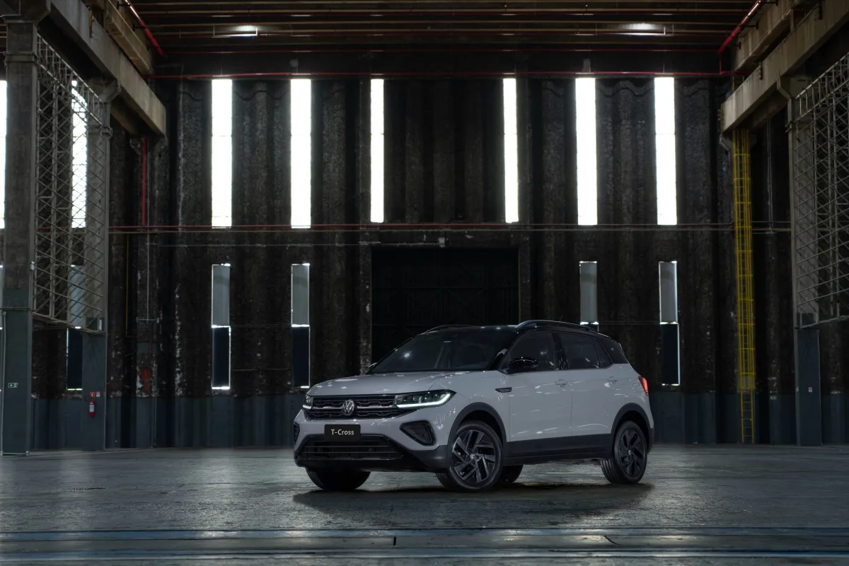Volkswagen T-cross Highline 1.4 TSi 2026 – Diagonal Frontal · Foto: Volkswagen