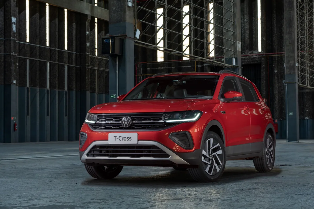 Volkswagen T-cross Comfortline 1.0 TSi 2026 – Diagonal Frontal · Foto: Volkswagen