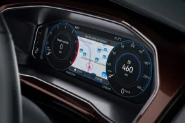 Volkswagen T-cross Highline 1.4 TSi 2024 – Detalhe Interno · Foto: Volkswagen