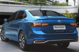 Volkswagen Virtus Highline 1.0 TSi 2026 – Diagonal Traseira · Foto: Volkswagen