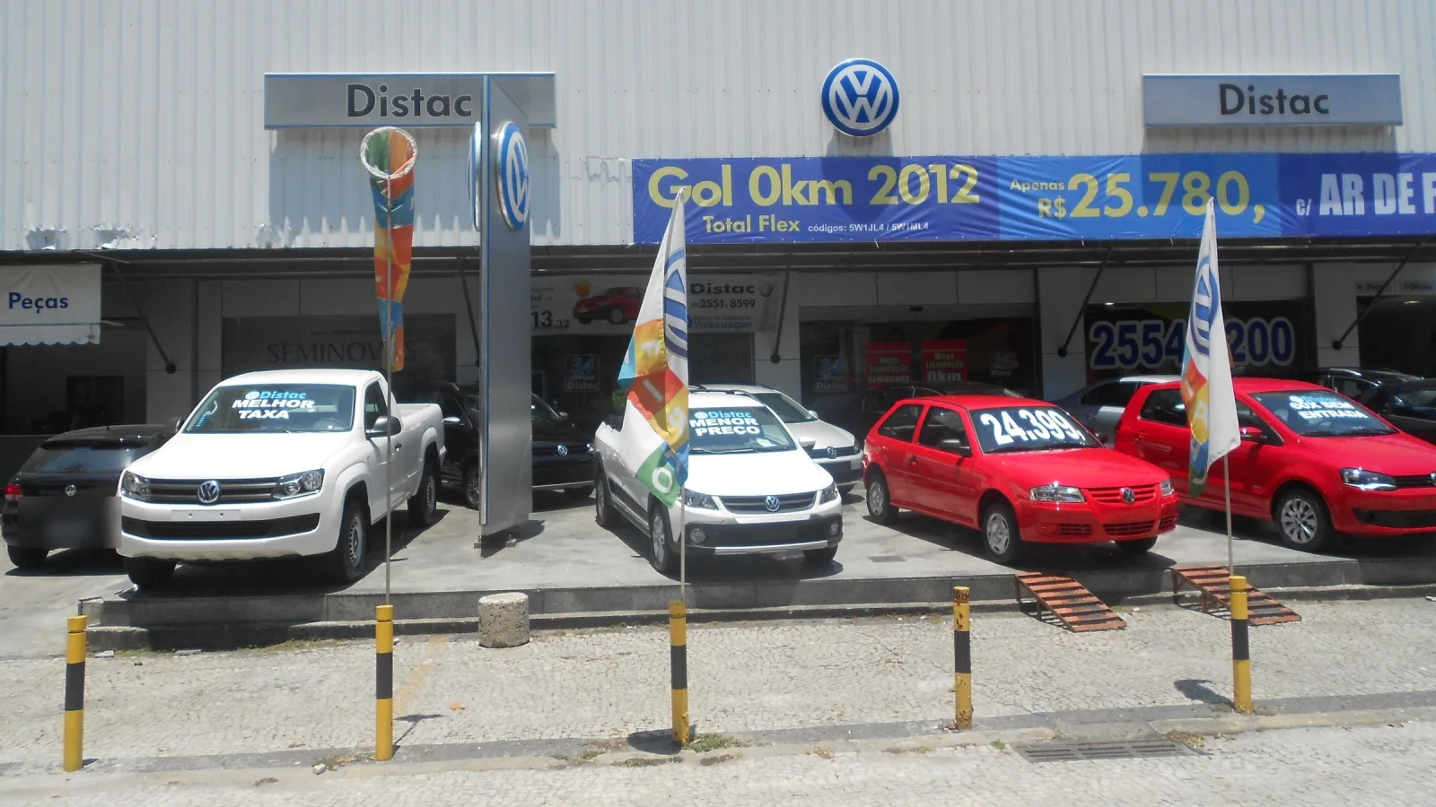 Concessionária Volkswagen em Laranjeiras, no Rio de Janeiro, em 2012. A VW tem hoje 463 pontos em 361 cidades