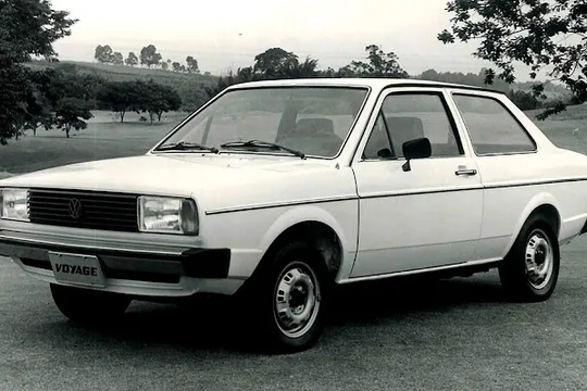 O Volkswagen Voyage, em foto de divulgação do lançamento