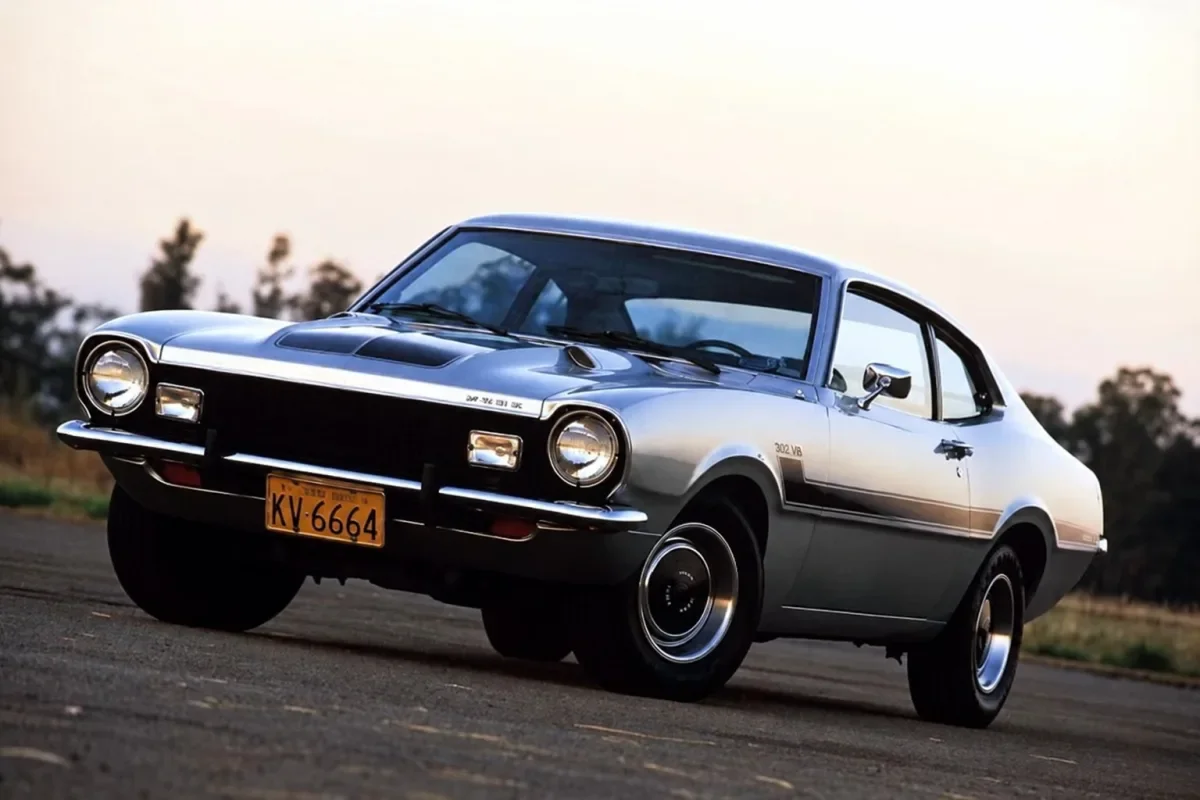 O Maverick GT, com o V8 302, em foto de divulgação da Ford